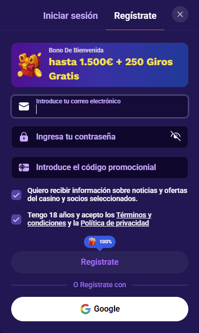 REGISTRO Liraspin casino